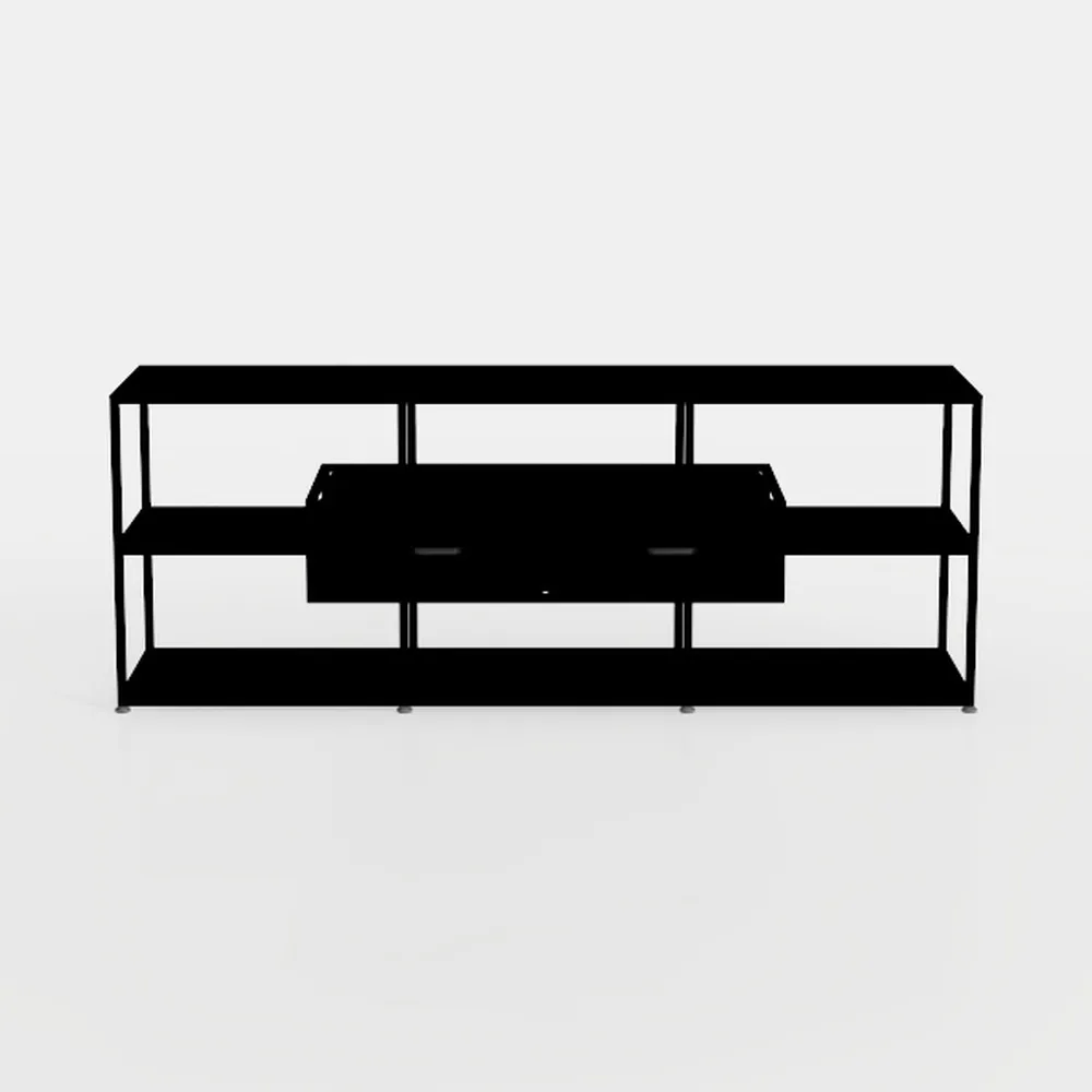 VECELO TV Stand with Power Outlets for Televisions