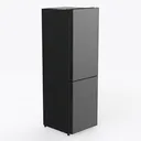 FRIGIDAIRE 2 Door Refrigerator/Freezer, 4.6 cu ft Left 45 Degree View