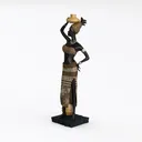 decor item-African Style Left 45 Degree View