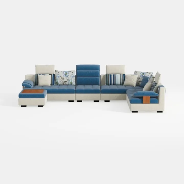 GoDoco Oversized L-Shaped Sectional Sofa with Chai