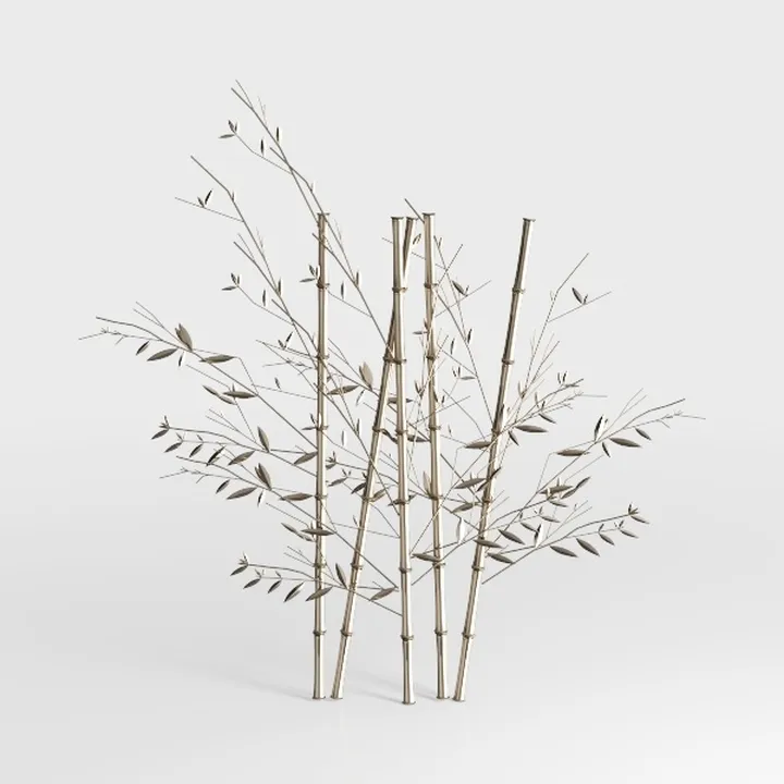 Minimalist Bamboo Style Decorative Plant 3D Model