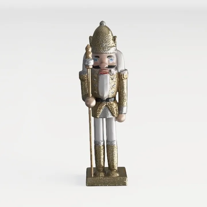 Pink Nutcracker Christmas Decorations_ai generated
