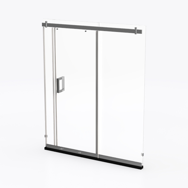 ANZZI 76 x 48 inch Frameless Shower Door in