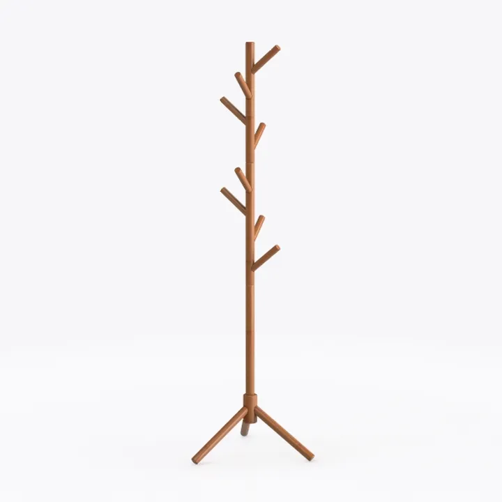Coat Rack, Freestanding Wooden Coat Rack with 8