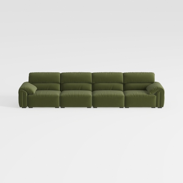 138" Power Reclining Sofa, Modular Leather