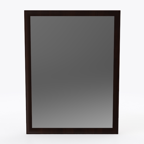 Sheffield 24 in. W x 33 in. H Framed Wall Mirror in Espresso