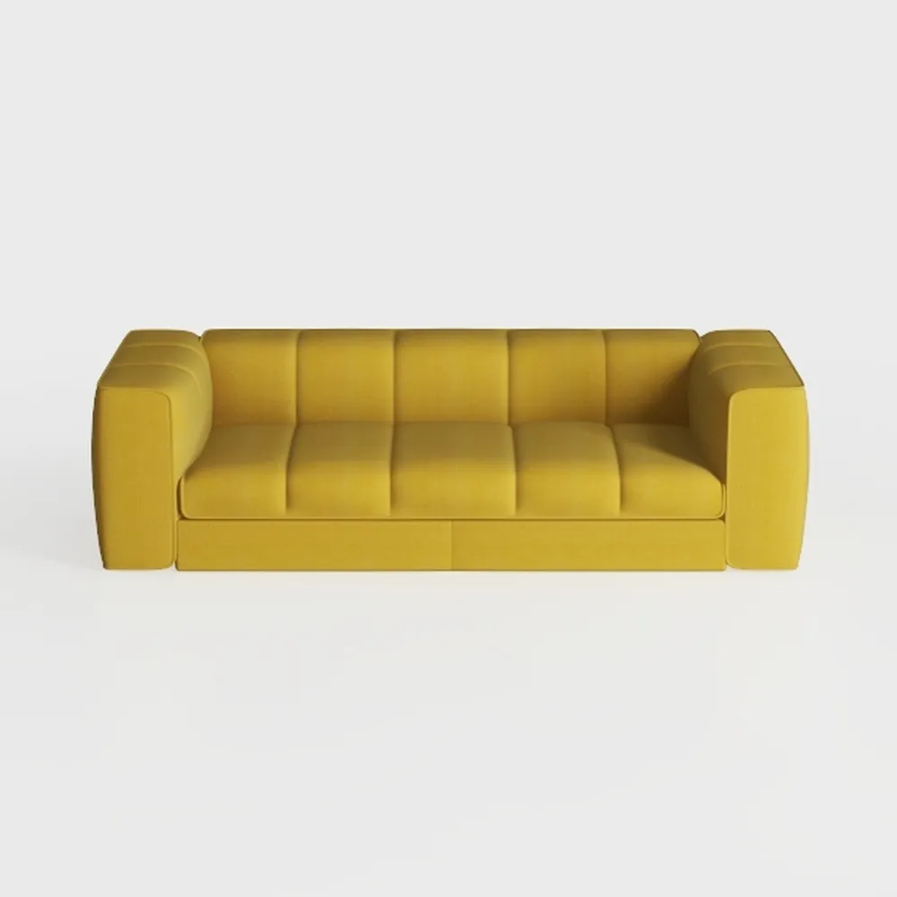 TCMILA Modular 3-Seater Sofa Couch with Deep Seat 