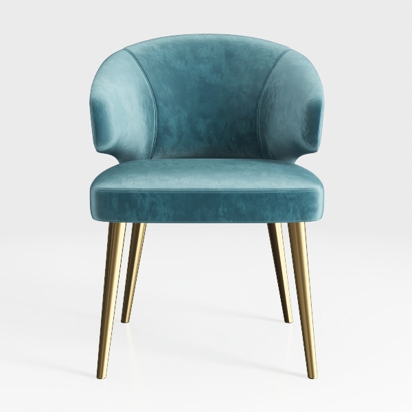 Nrizc Woven Dining Chairs Set of 2, Velvet