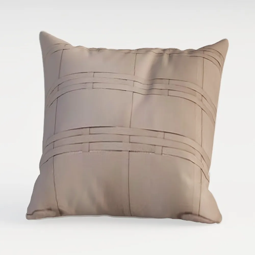 Boho Long Lumbar Pillow Covers 14 x 28 Stone Grey