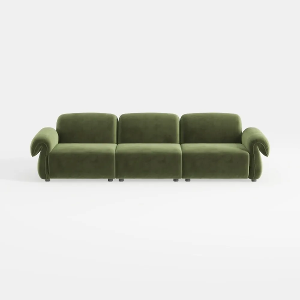 82" Modern Compressed Boneless Love Seat Couches