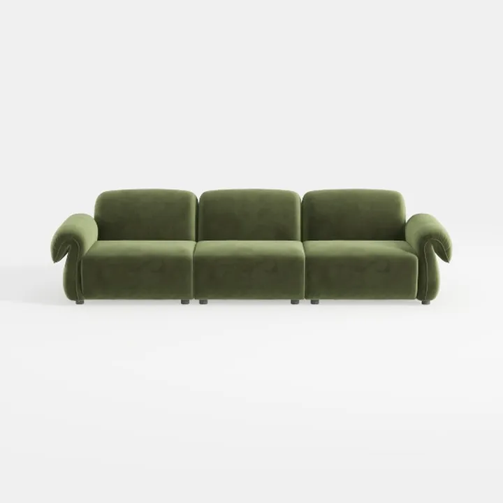 82" Modern Compressed Boneless Love Seat Couches