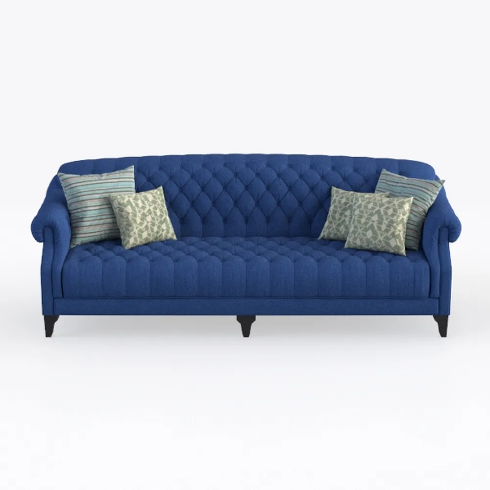 Chesterfield Sofa, Modern Velvet Tufted Couch 3