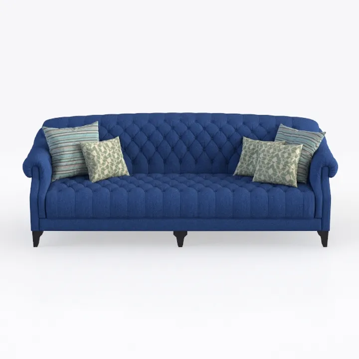 Chesterfield Sofa, Modern Velvet Tufted Couch 3