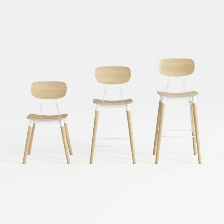 EALSON Rattan Dining Chairs Set of 6 Leather