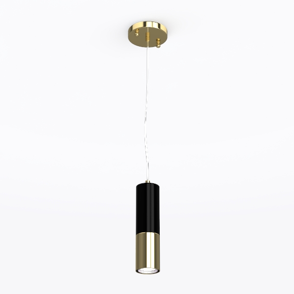 Modern Black Pendant Light, 21.6&#39;&#39; Glass Pendant