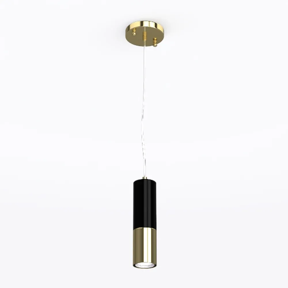 Modern Black Pendant Light, 21.6'' Glass Pendant