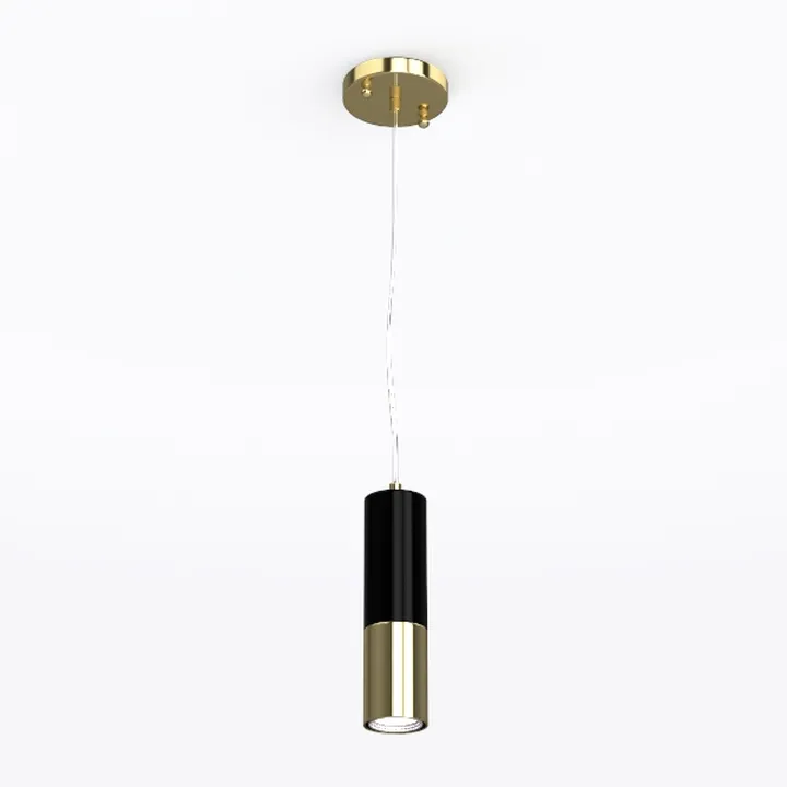 Modern Black Pendant Light, 21.6'' Glass Pendant
