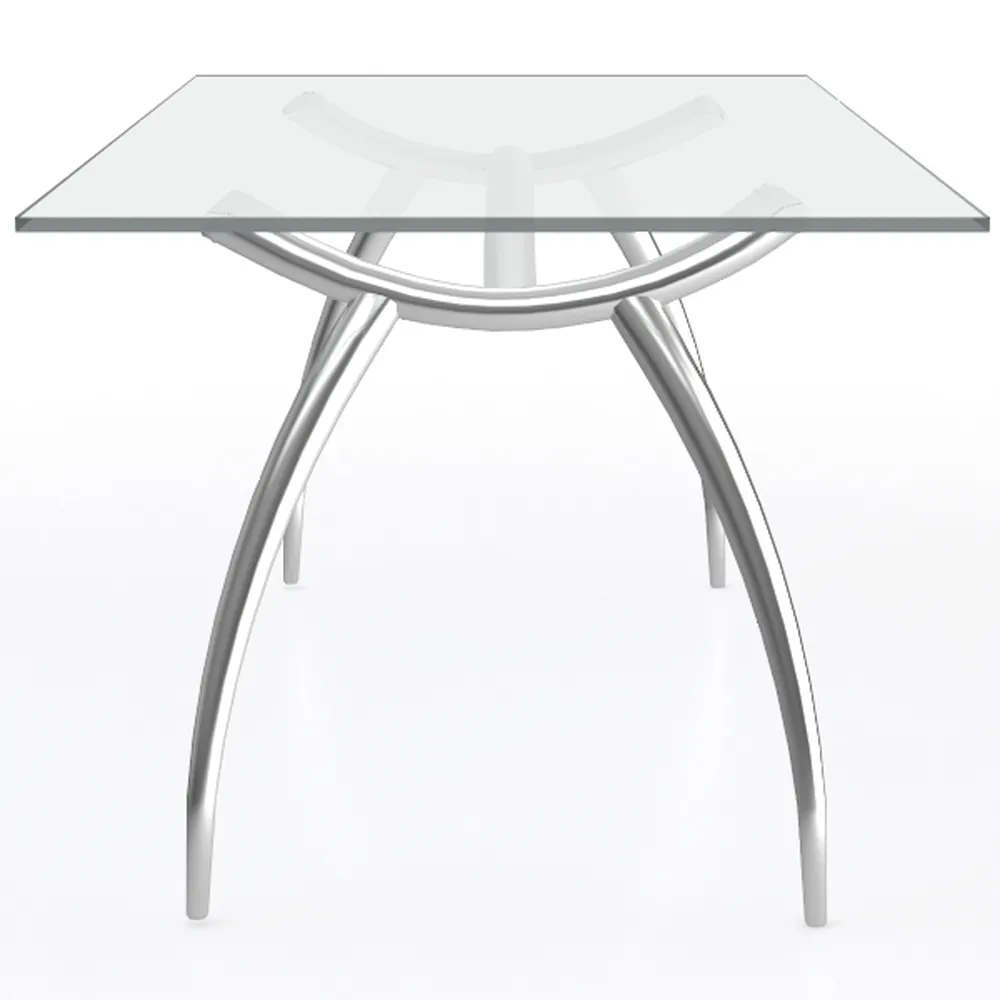 Flash Furniture Glass Computer Desk with Silver Me