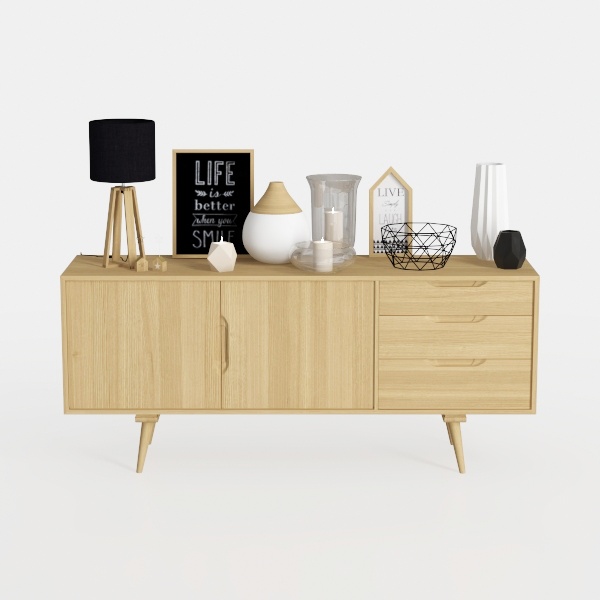 MUPATER 54.3&#39;&#39; Kitchen Buffet Storage Cabinet