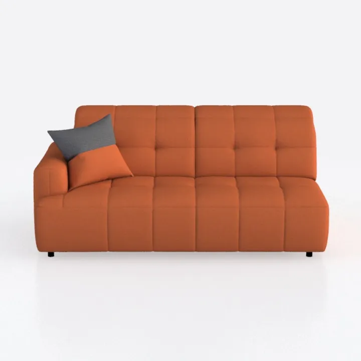 KIVENJAJA Boucle Loveseat Sofa, Sherpa Tufted