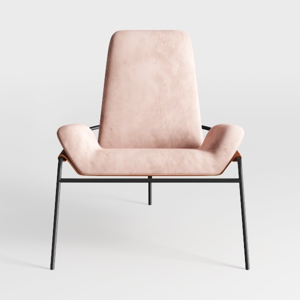 FEMICON Elegant Mid Century Modern Accent Chair wi