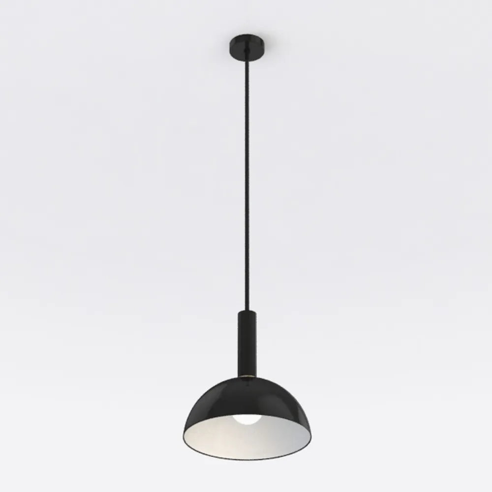 Black Pendant Light, 2 Packs 9.4inch Farmhouse