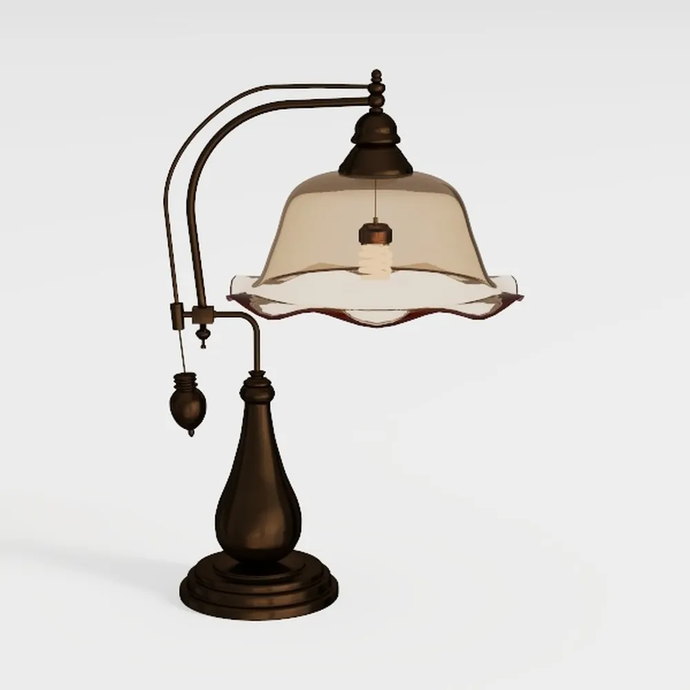 WERFACTORY Tiffany Lamp Sea Blue Stained Glass 