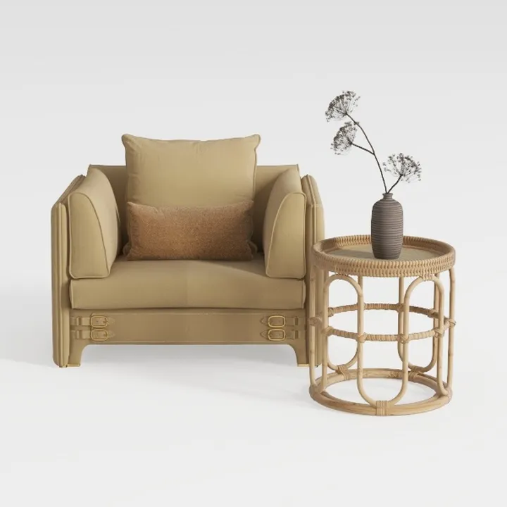 360° Square Swivel Accent Sofa Chair, Fluffy Fabri