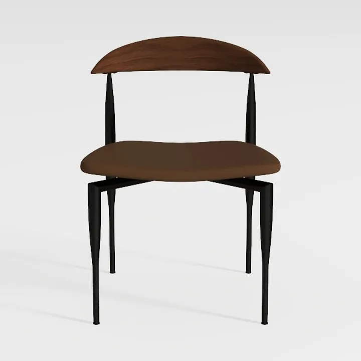 Alunaune 18inch Metal Dining Chair Set of 4 High