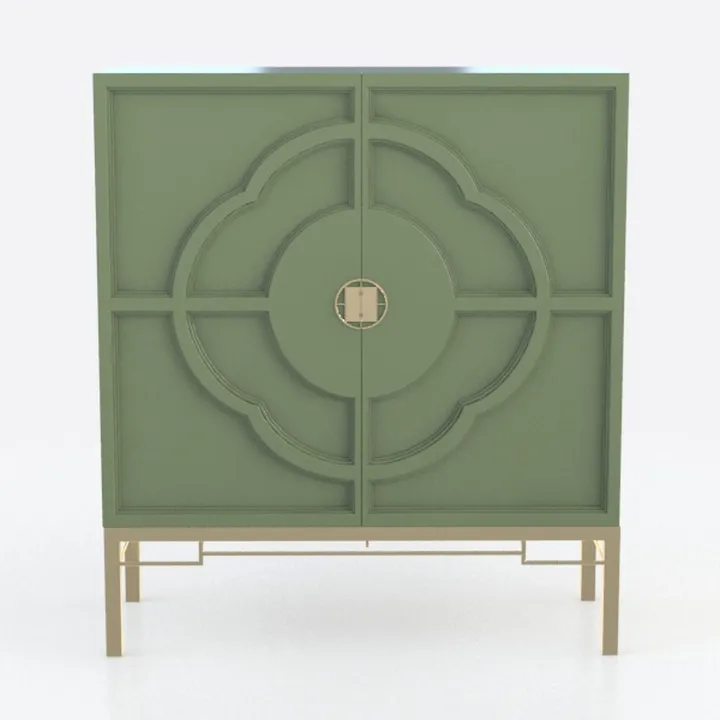 LEYNOT Metal Kitchen Storage Cabinet-Buffets