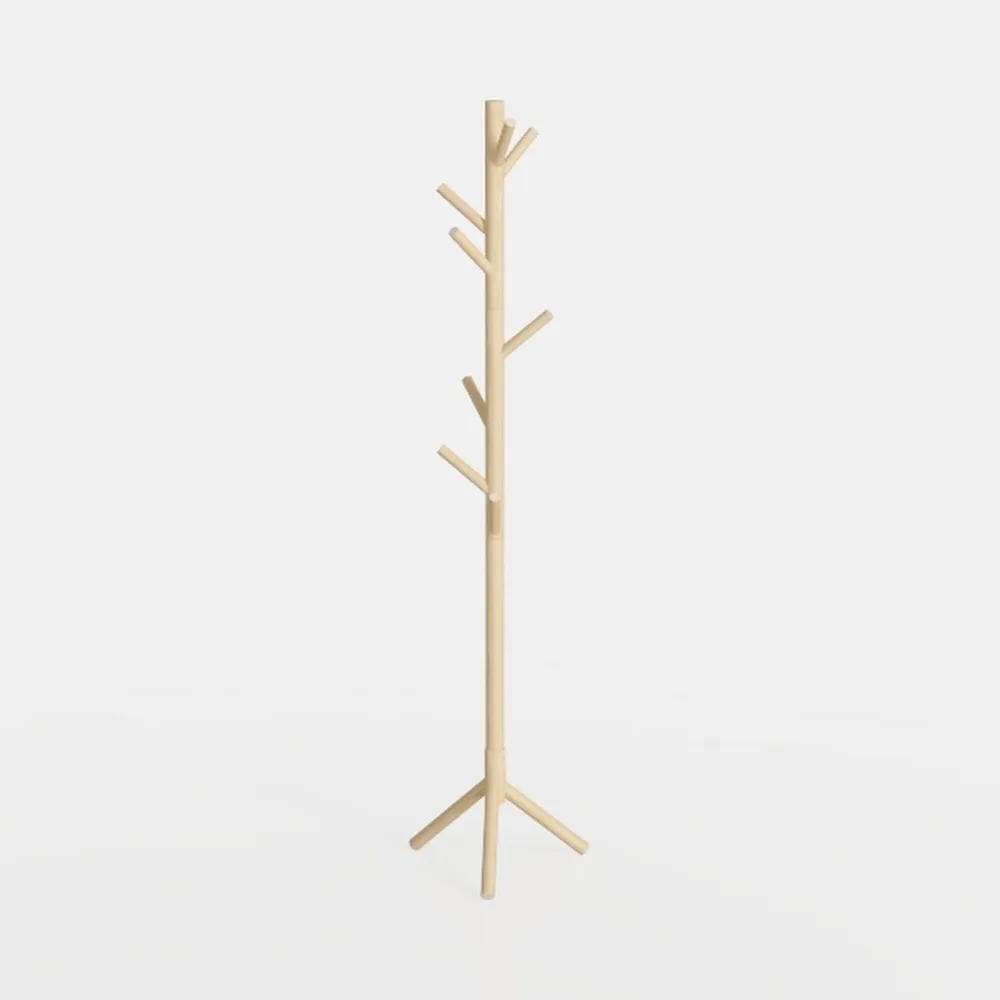 Wooden Coat Stand - Adjustable Wood Coat Rack
