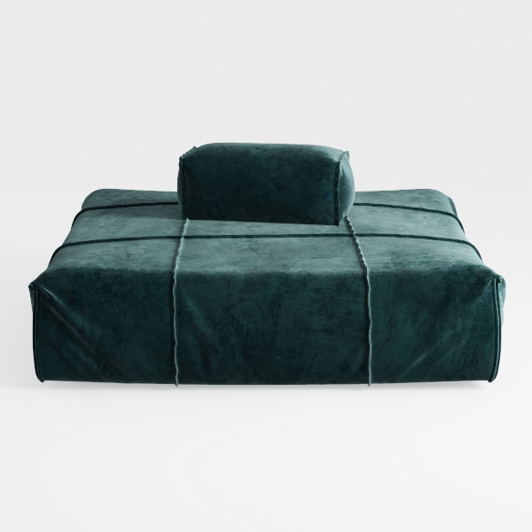 72&quot; Modular Sectional Sofa Bed with Pull-Out Desig