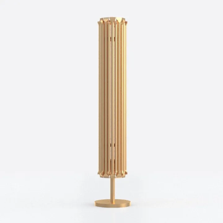 Gold Metal Base Glass Hurricane Candle Holders Set