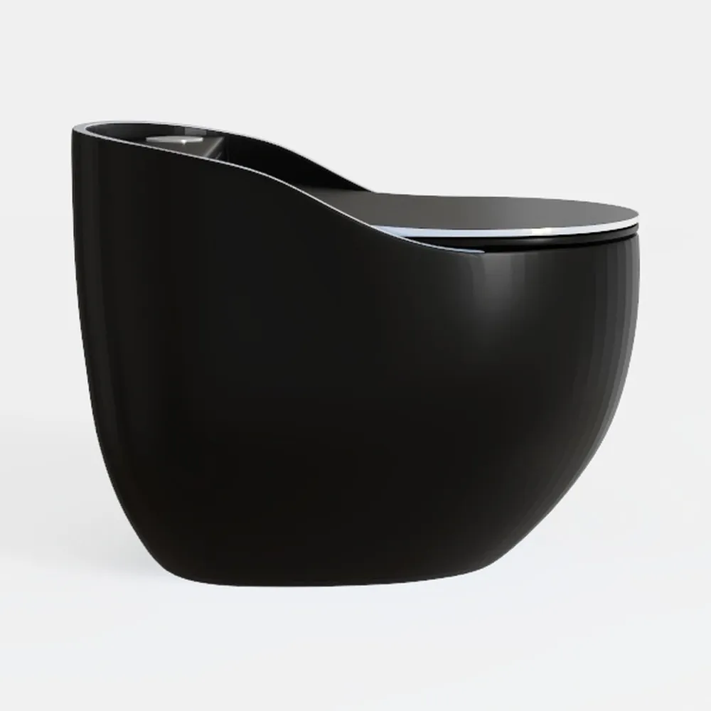 Simple Project Modern One-Piece Egg-Shaped Toilet 