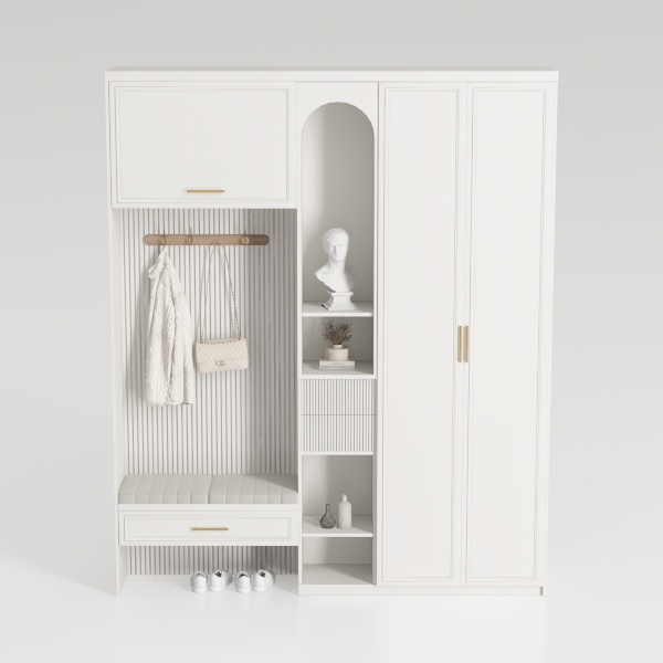 shoe cabinet-White Serenity