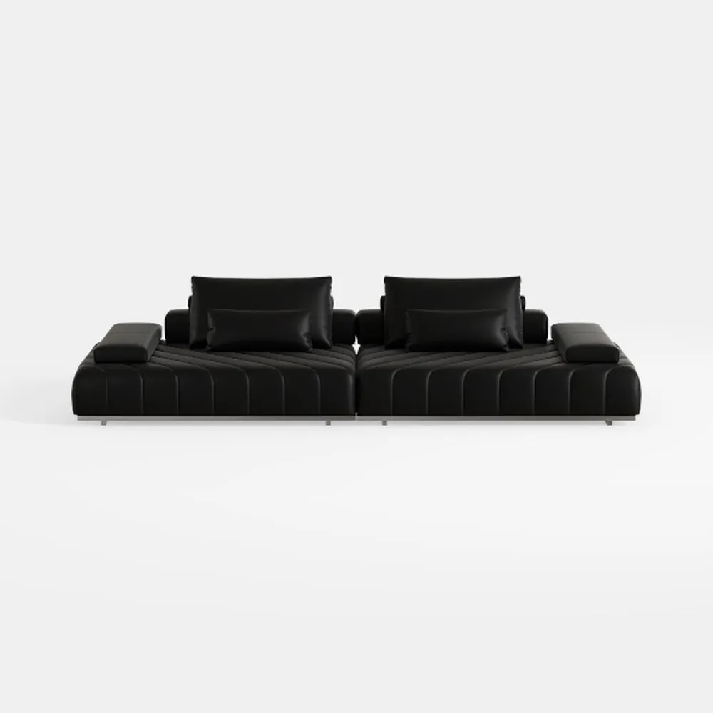 Valencia Nathan Napa Leather Couch - 4 Seats with 
