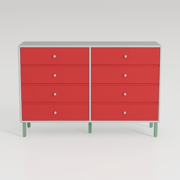 Dresser for bedroom, Pink Bedroom Dresser with LED