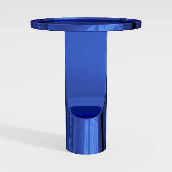 CraftThink End Table, Scandinavian Style Round