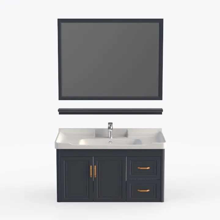 Miranda 54" Single Vanity with optional Cultured Marble Counter - Dark Blue