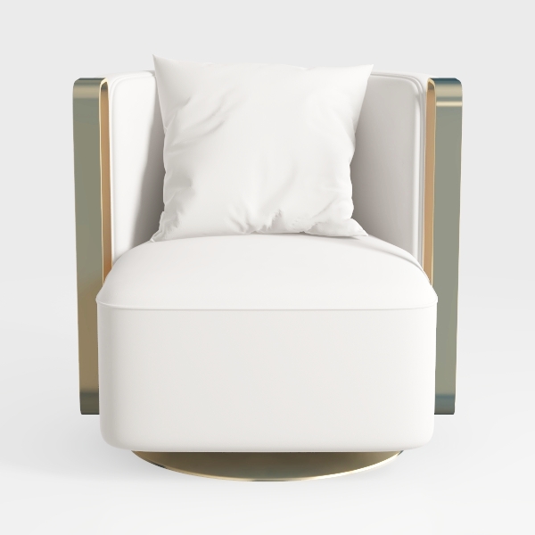 30&quot; Wide Upholstered Swivel Barrel Chair Set of 2