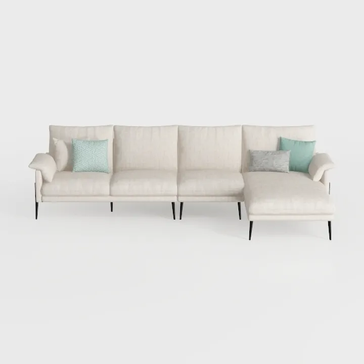 Ball & Cast 111" Upholstered 3-Seater Curved