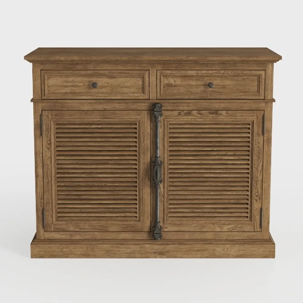 Solid Wood Sideboard Buffet 35.8" W, 16.9" D, 31.6