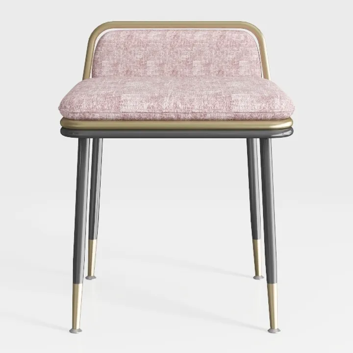 Set of 2 Velvet Upholstered 360° Swivel Bar Stools