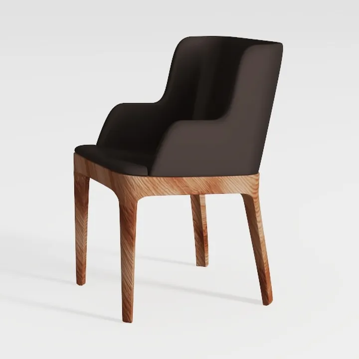 Swivel Black Dining Chairs Set of 2, Mid Century