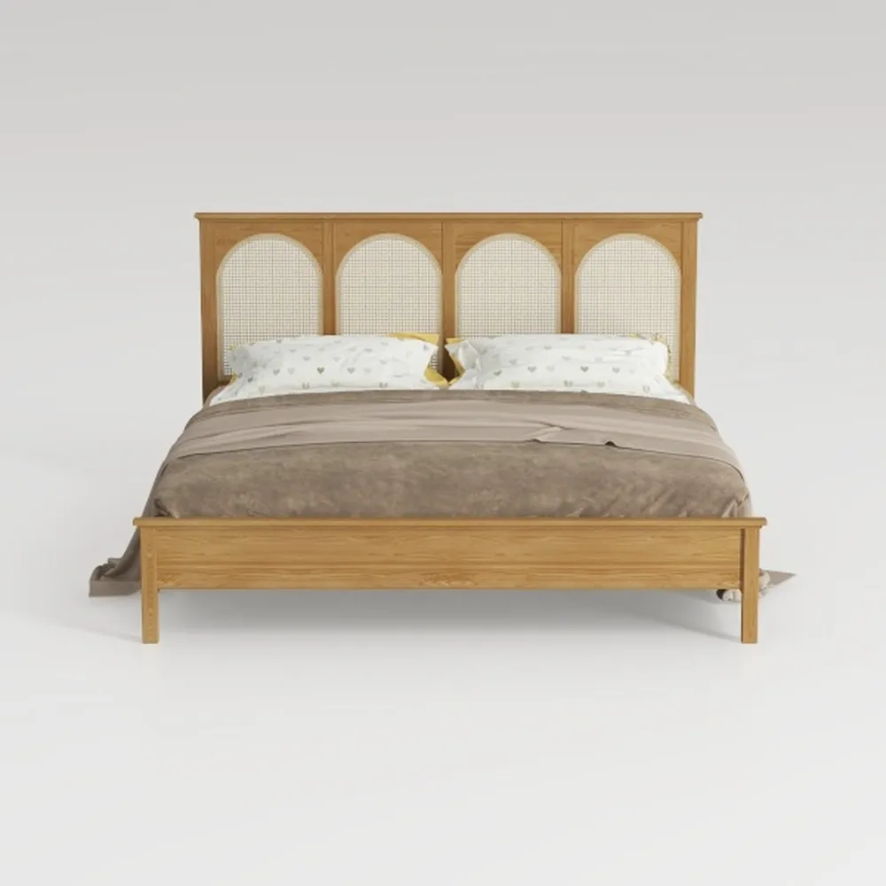 Bme Oliver King Bed Frame and Headboard - 15-Inch