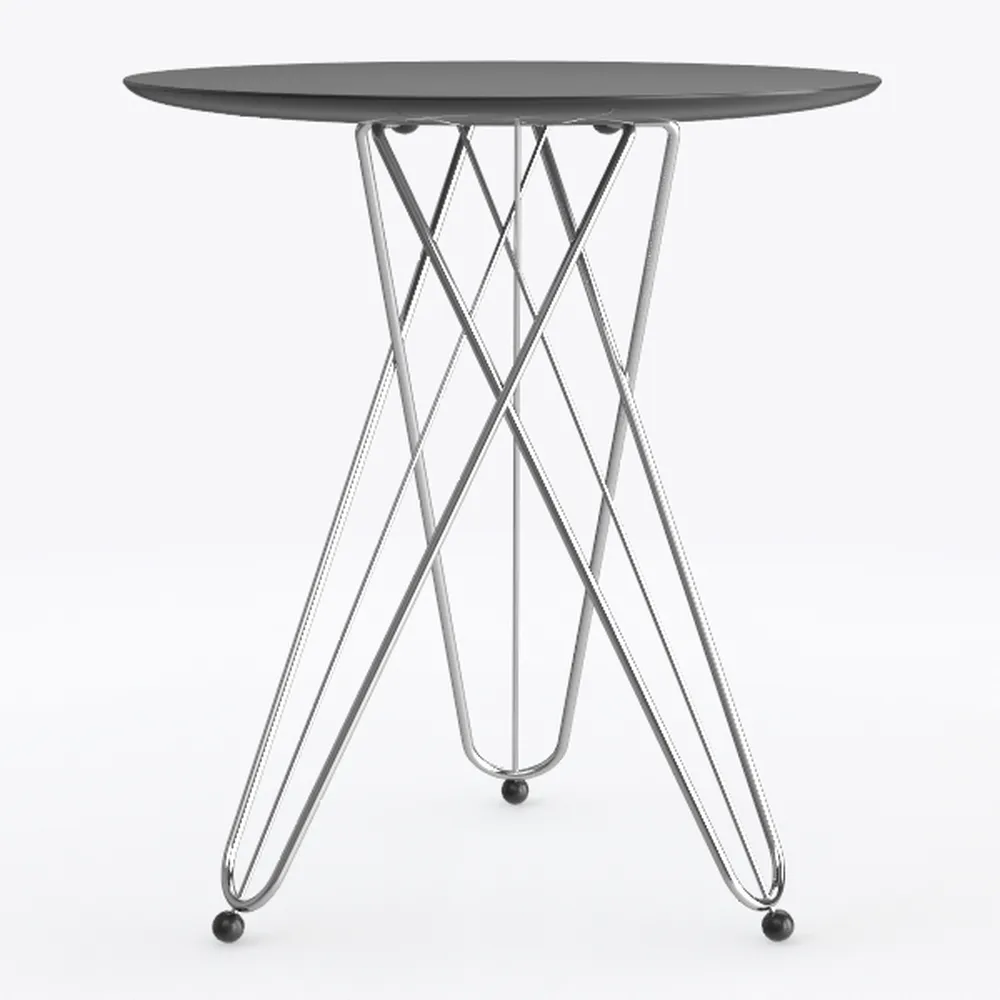 HomVent 35.4-inch Round Glass Dining Table for 4