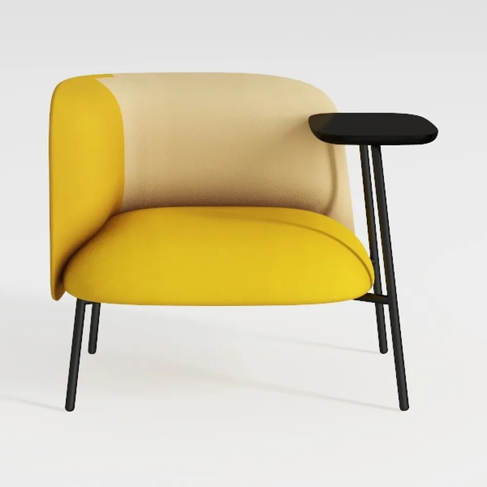 VINGLI Accent Chair for Living Room Chairs Yellow 