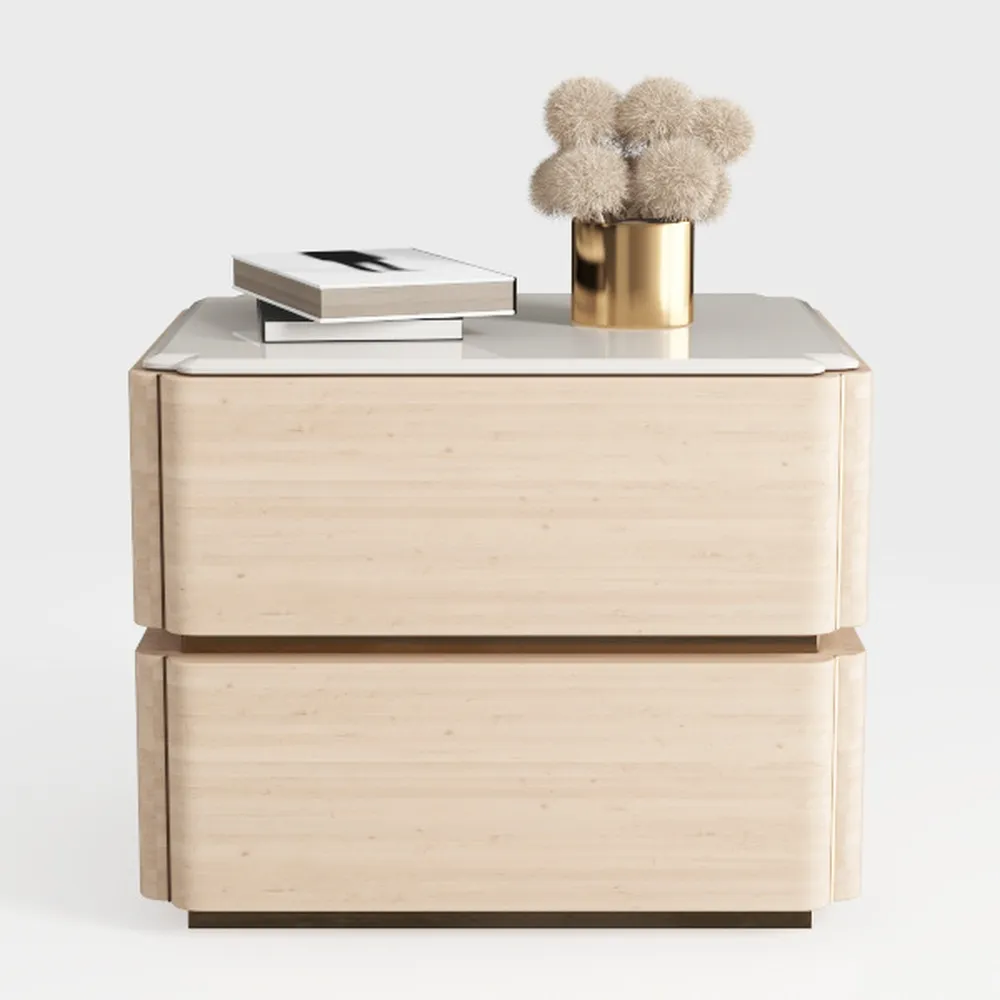 Moe's Home Collection Round Off Nightstand Wood