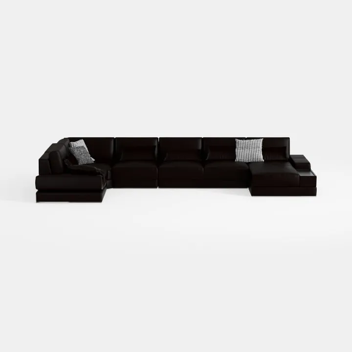 Valencia Nathan Napa Leather Couch - 4 Seats with 