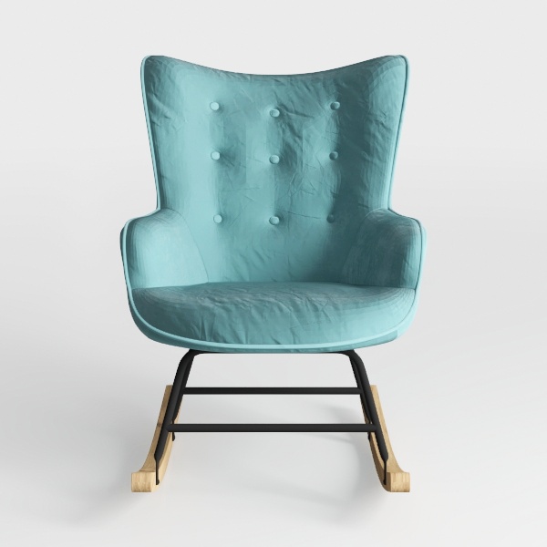 Velvet Desk Chair, Woven Office Chair with Wheels